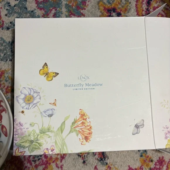 Lenox Butterfly Meadow Floral Serving Bowl - White and Multicolor - Picture 8 of 15